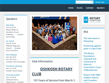 Tablet Screenshot of oshkoshrotary.org